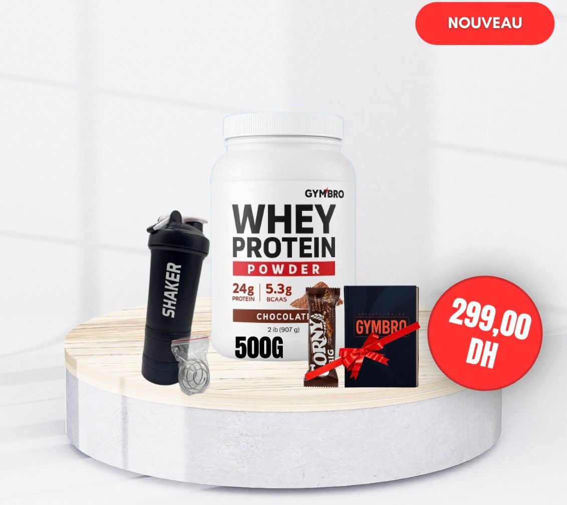 500G Whey Protein+ Shaker+ Granola Bar+Ebook